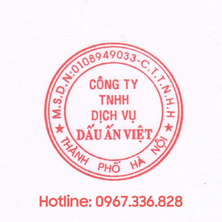 Những giấy tờ cần thiết khi làm dấu tròn công ty?